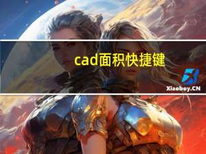 cad面积快捷键（cad测面积的快捷键）