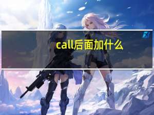 call后面加什么