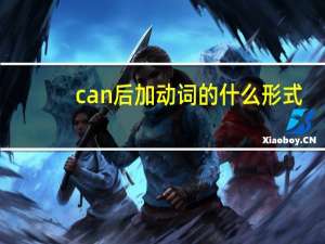 can后加动词的什么形式
