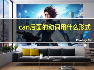 can后面的动词用什么形式