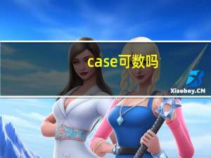 case可数吗