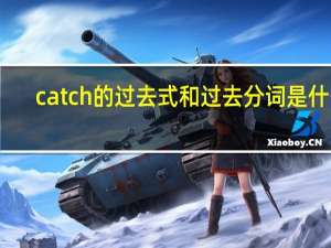 catch 的过去式和过去分词是什么？