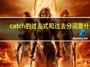 catch的过去式和过去分词是什么