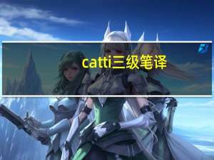catti三级笔译