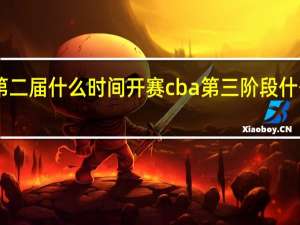 cba第二届什么时间开赛 cba第三阶段什么时候开赛