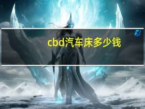cbd汽车床多少钱