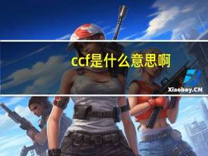 ccf是什么意思啊