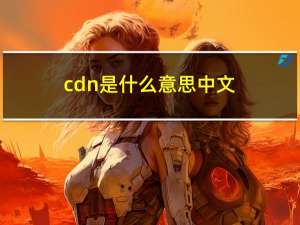 cdn是什么意思中文（cdn是什么）