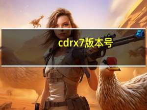 cdrx7版本号（cdrx7永久有效的序列号）