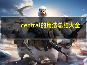 central的用法总结大全