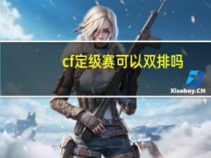 cf定级赛可以双排吗