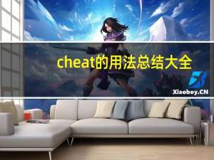 cheat的用法总结大全