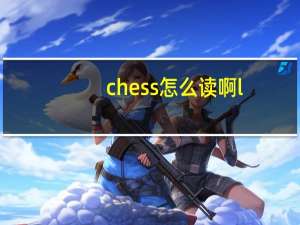 chess怎么读啊l