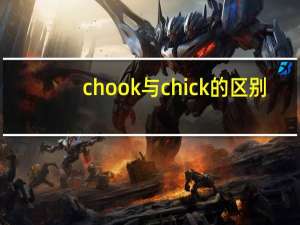 chook与chick的区别