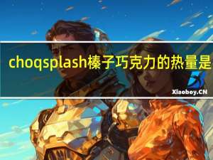 choqsplash 榛子巧克力的热量是多少