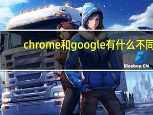 chrome和google有什么不同