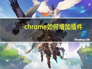 chrome如何增加插件