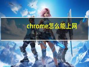 chrome怎么能上网