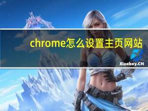 chrome怎么设置主页网站