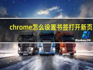 chrome怎么设置书签打开新页面