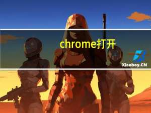 chrome打开