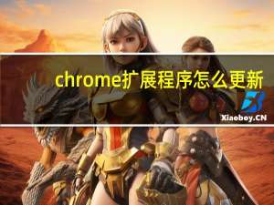 chrome扩展程序怎么更新
