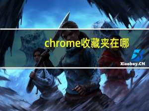 chrome收藏夹在哪