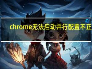 chrome无法启动并行配置不正确