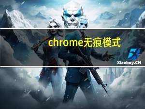 chrome无痕模式