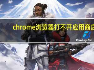 chrome浏览器打不开应用商店