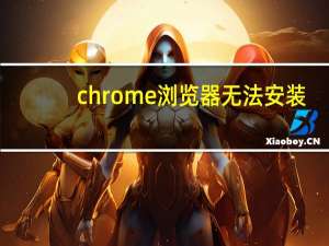 chrome浏览器无法安装