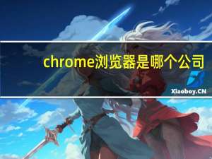 chrome浏览器是哪个公司