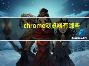 chrome浏览器有哪些