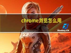 chrome浏览怎么用