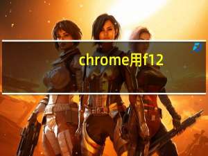 chrome用f12