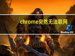 chrome突然无法联网