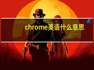 chrome英语什么意思