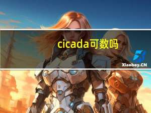 cicada可数吗