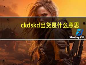 ckd skd出货是什么意思