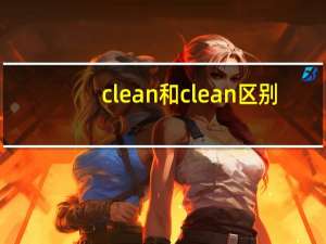 clean和clean区别