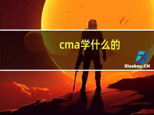 cma学什么的
