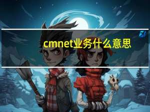 cmnet业务什么意思（cmnet业务）