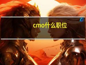 cmo什么职位