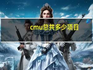 cmu总共多少项目