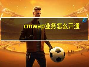 cmwap业务怎么开通（cmwap业务）