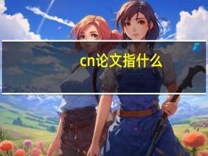 cn论文指什么