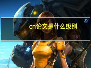 cn论文是什么级别