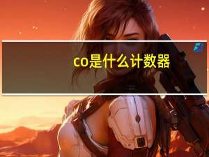 co是什么计数器