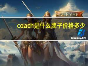 coach是什么牌子价格多少（coach是什么牌子）