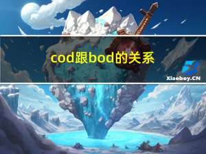 cod跟bod的关系（cod和bod之间的关系）